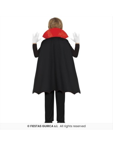 Costume Vampiro Conte Dracula Bambino - Taglie 3-12 Anni