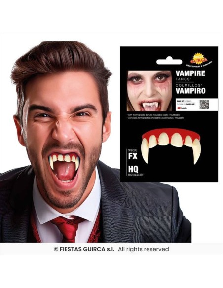 Denti da Vampiro in Termoplastica - Alta Qualità Halloween