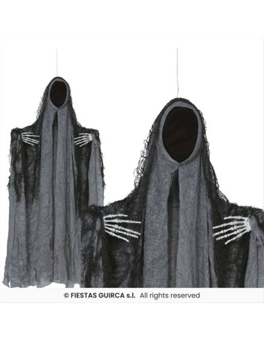 Fantasma con Tunica Grigia 50cm - Decorazione Horror