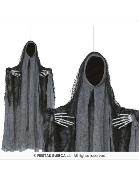 Fantasma con Tunica Grigia 50cm - Decorazione Horror