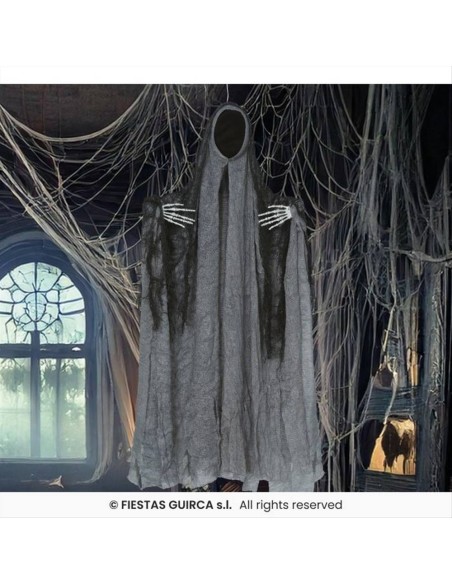 Fantasma con Tunica Grigia 50cm - Decorazione Horror