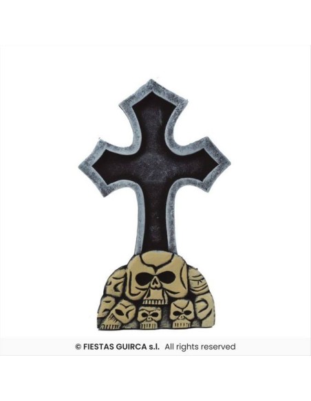 Lapide Croce 60x37cm - Decorazione Cimitero Halloween 🪦👻