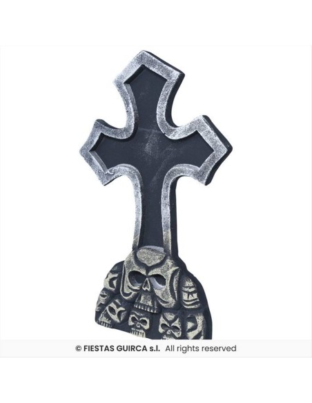 Lapide Croce 60x37cm - Decorazione Cimitero Halloween 🪦👻