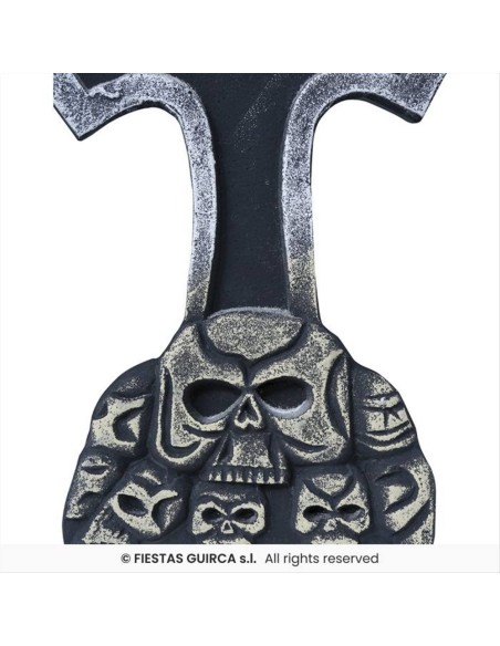 Lapide Croce 60x37cm - Decorazione Cimitero Halloween 🪦👻