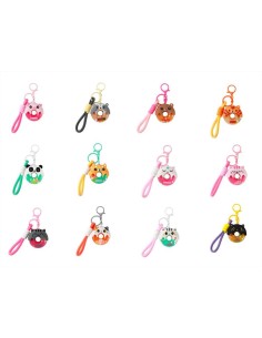 Portachiavi DONUT Kawaii – 1pz con 12 Animaletti a Scelta iTotal