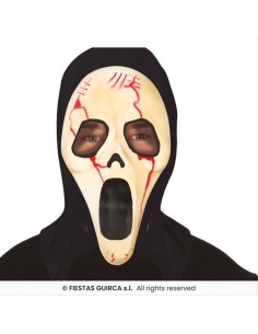 Maschera Assassino Insanguinato con Cappuccio – Horror Halloween 🎭🩸