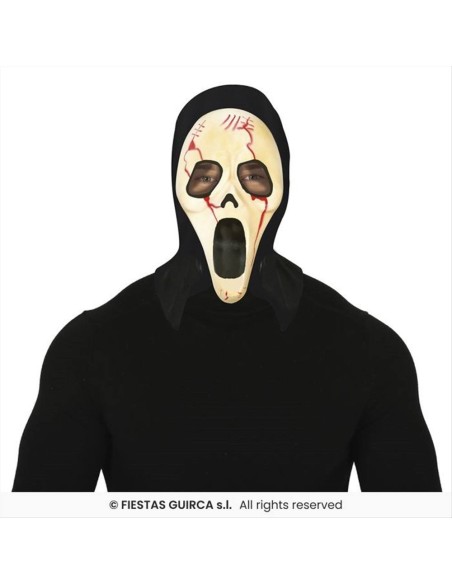 Maschera Assassino Insanguinato con Cappuccio – Horror Halloween 🎭🩸