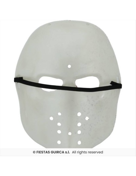Maschera Hockey Bianca con Sangue PVC – Travestimento Halloween 🎭🩸