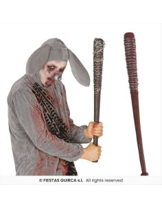 Mazza da Baseball con Filo Spinato 73cm – Accessorio Horror Halloween 