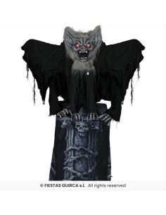 Pipistrello su Lapide 150cm - Con Luce, Suono e Movimento