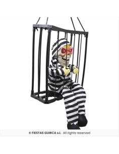 Scheletro Incarcerato 24x27cm - Con Luce, Suono e Movimento 👻💀 2