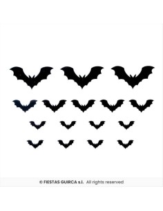 Tatuaggi Pipistrelli – Set 2 Fogli (16pz) per Halloween 🦇🎃