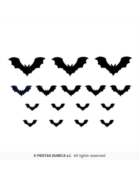Tatuaggi Pipistrelli – Set 2 Fogli (16pz) per Halloween 🦇🎃