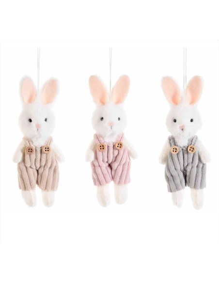 Coniglietto con salopette da appendere - 3 modelli (1pz) | Diamante Ro