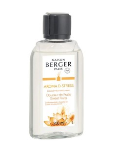 Aroma D-Stress - Ricarica 200ml per diffusore a bastoncini Maison Berg