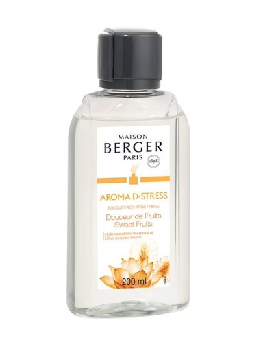 Aroma D-Stress - Ricarica 200ml per diffusore a bastoncini Maison Berg