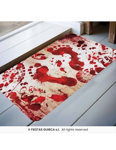 Zerbino Orme Insanguinate 60x40cm - Ingresso Horror