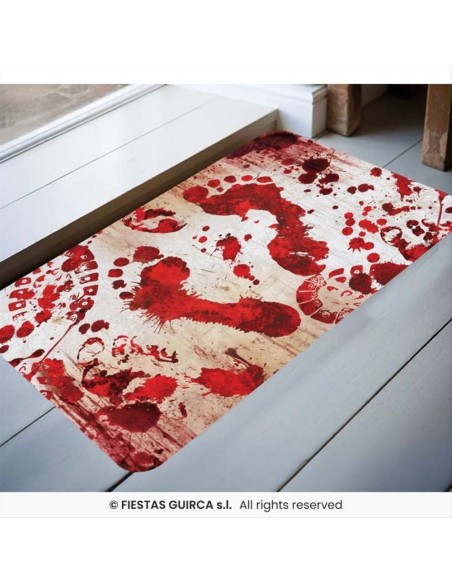 Zerbino Orme Insanguinate 60x40cm - Ingresso Horror