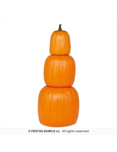 Zucche Impilate 60cm - Decorazione Halloween in PVC