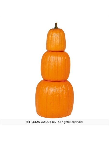 Zucche Impilate 60cm - Decorazione Halloween in PVC