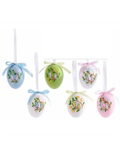 Uovo colorato pasquale da appendere - piccolo - h 4 cm