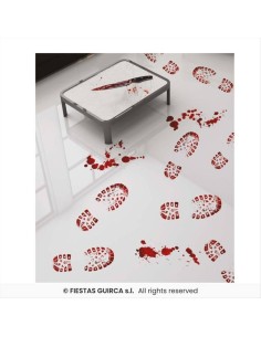 Adesivi Impronte Stivali Insanguinati 2pz – Decorazioni Halloween 🩸👣