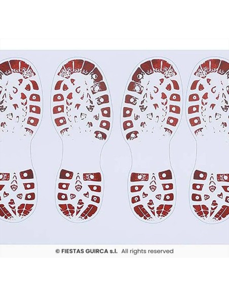 Adesivi Impronte Stivali Insanguinati 2pz – Decorazioni Halloween 🩸👣