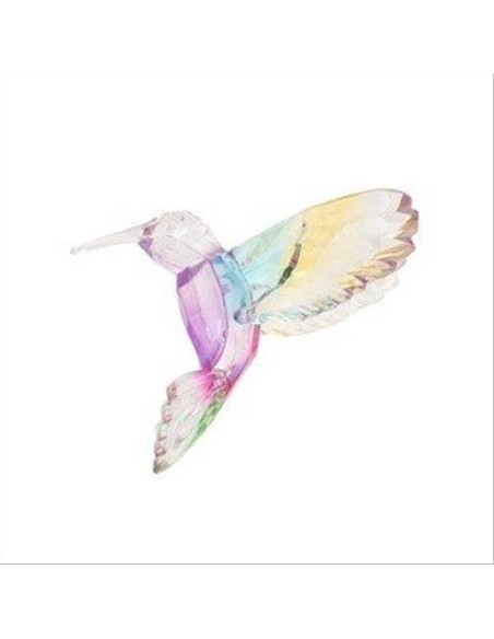 Decorazione 3D Colibrì Iridescente Arcobaleno – Magia di Colori