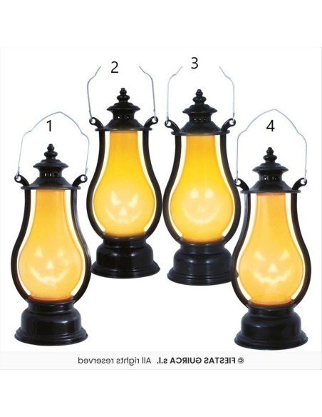 Lanterna Zucca con Luce 16cm – Decorazione Halloween 🎃✨