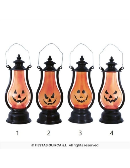 Lanterna Zucca con Luce 16cm – Decorazione Halloween 🎃✨