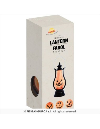 Lanterna Zucca con Luce 16cm – Decorazione Halloween 🎃✨