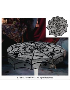 Tovaglia Ragnatela 100cm in PVC - Decorazione Tavola Halloween 🕸️👻