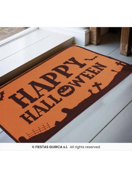 Tappeto Happy Halloween 60x40cm – Decorazione da Ingresso 🎃👻