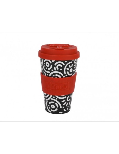 Tazza con tappo silicone GEOMETRIC 435ml - iDrink iTotal