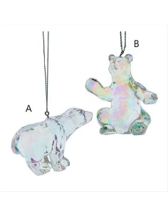 Decorazione 3D Orso in Acrilico H7,5cm - 2 Varianti