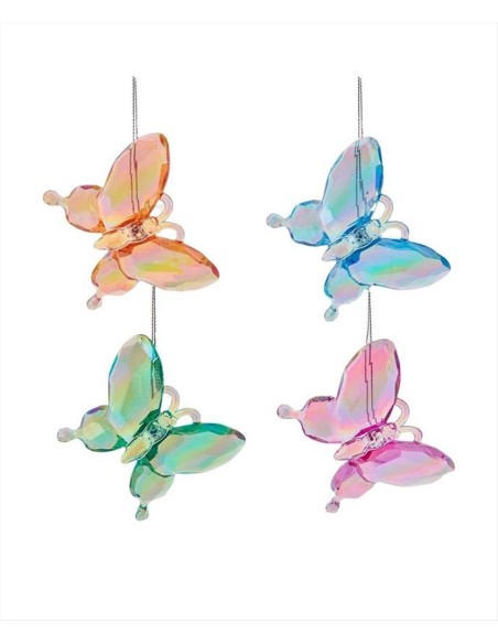 Decorazione 3D Farfalla in Acrilico H6cm - 4 Colori (1pz)