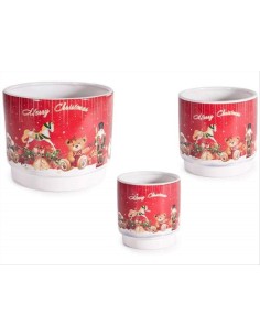 Vaso natalizio in ceramica con decori - 3 formati - Design a 360° 🎅🎄