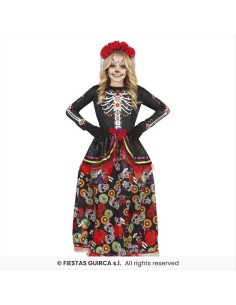 Costume Catrina Messicana Bambina - Taglie 3-12 Anni 2