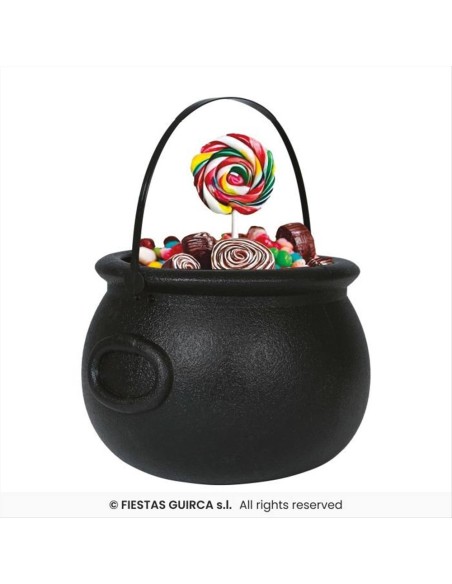 Cestino Calderone 16x20cm in PVC Nero