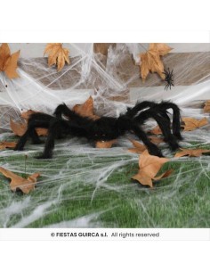 Ragno Nero 70cm Halloween in Metallo e PVC 2