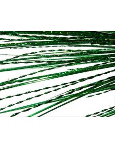 Ramo filamenti metallizzati a spirale - H104 cm - Rosso o verde scinti 2