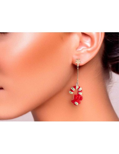 Orecchini natalizi in resina - 3 varianti - Candy Cane, Regalo o Alber