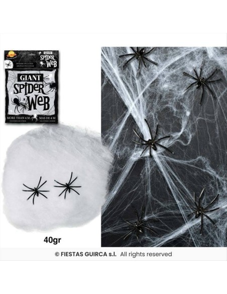 Ragnatela 20gr – Decorazione Halloween per Interni ed Esterni 🕷️🎃