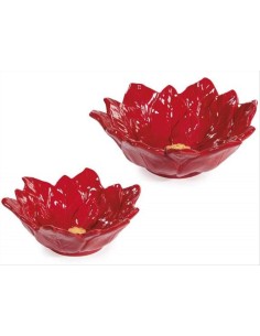 Vassoio Stella di Natale a rilievo - 2 formati - Decorazione natalizia