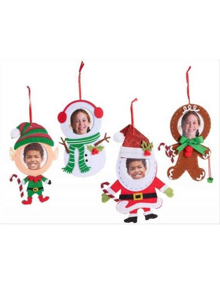 Portafoto natalizio da appendere con personaggi - 4 varianti 🎄📸