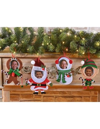 Portafoto natalizio da appendere con personaggi - 4 varianti 🎄📸