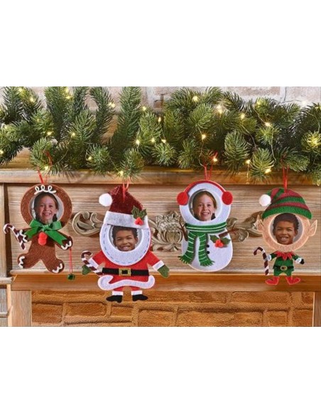Portafoto natalizio da appendere con personaggi - 4 varianti 🎄📸