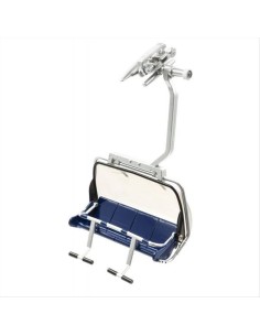 Seggiola 4 Posti Blu-Grigio 1:32 JC87250 per Funivie Jรคgerndorfer