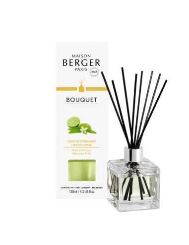 Bouquet Cube diffusore a bastoncini Fleur de Citronnier, fleur de citr