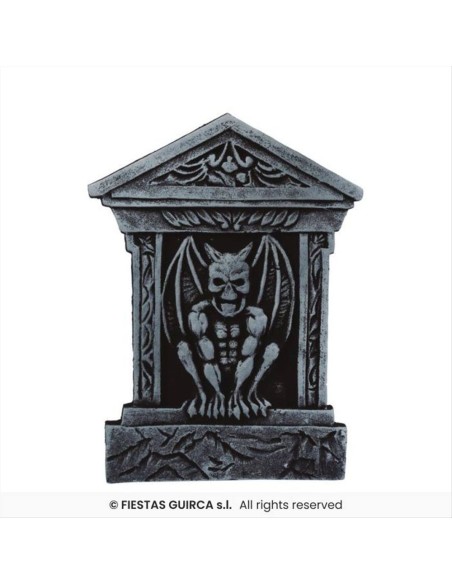 Lapide Gargoyle 52x35cm - Decorazione Cimitero Halloween 🪦👻